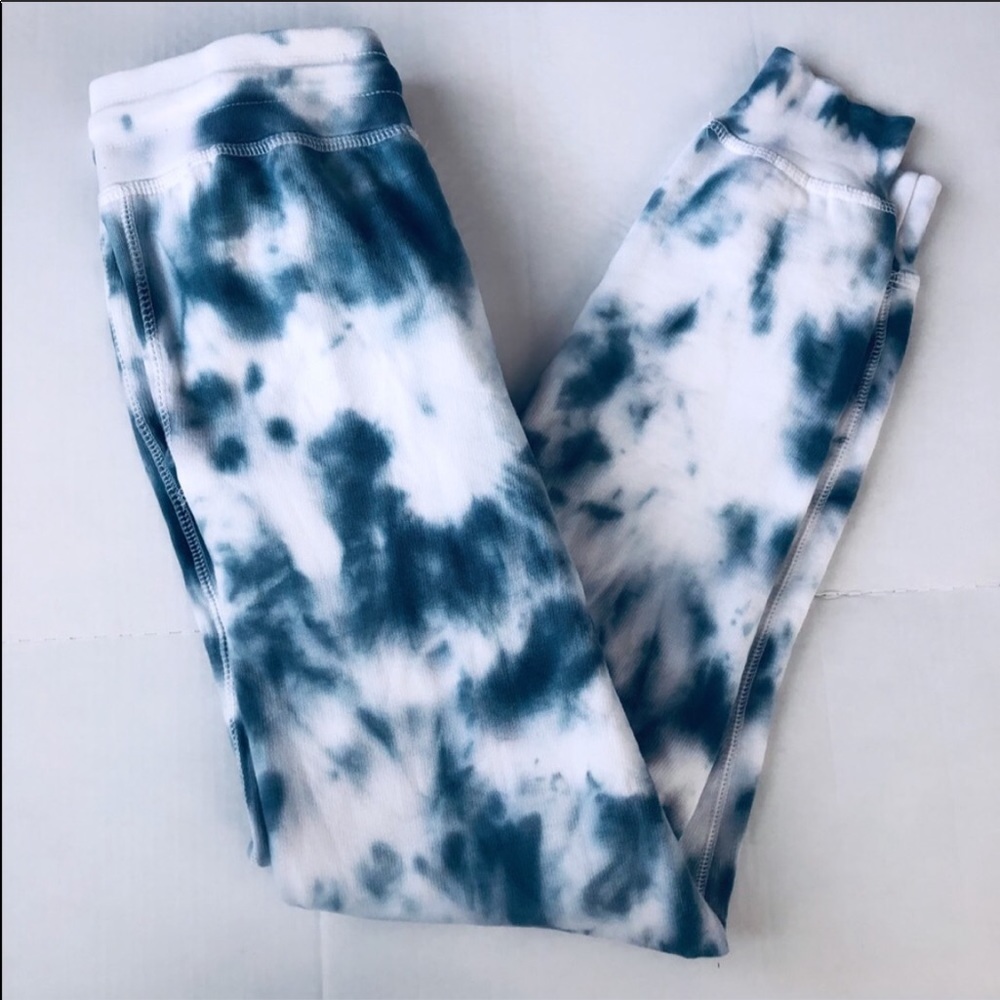 Tie-Dye Blue and White Women's Pants